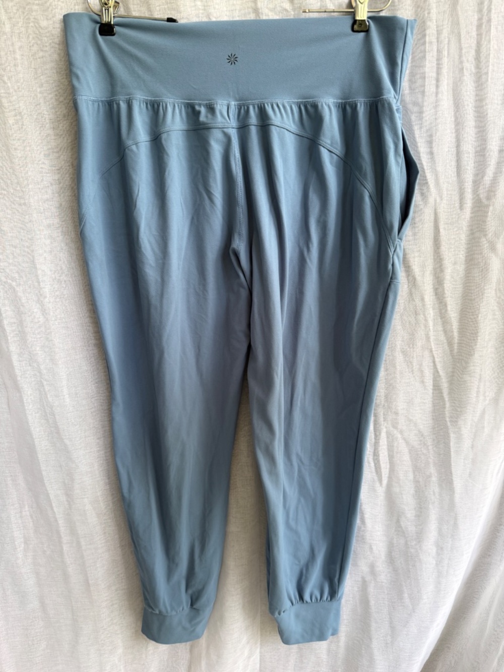 Athleta Salutation High Rise Joggers | XL | Blue | Athleisure Lounge Travel Pant - Picture 4 of 9